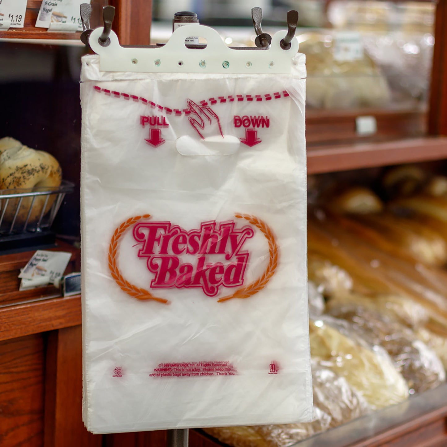 EZ TOTE - HD Bakery Bag - Freshly Baked - 10" x 15" - HDPE - Hercules Inc. Shop