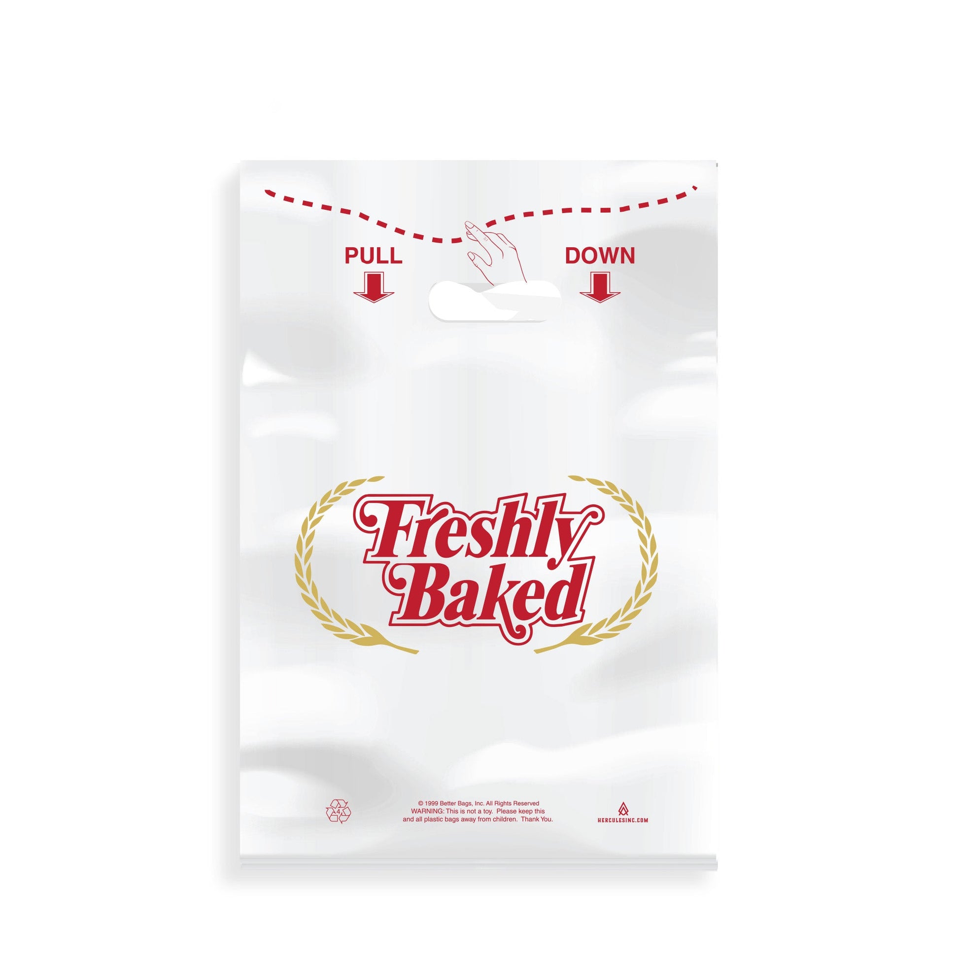 EZ TOTE - HD Bakery Bag - Freshly Baked - 10" x 15" - HDPE - Hercules Inc. Shop