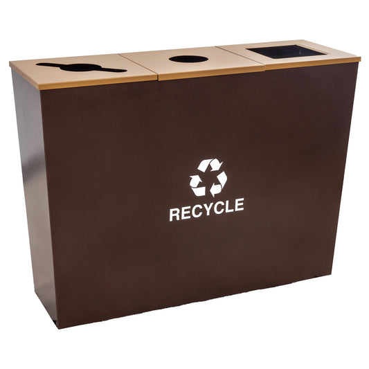 Metro Collection Three - Stream Receptacle - WlStandard RECYCLE Decal - Hercules Inc. Shop
