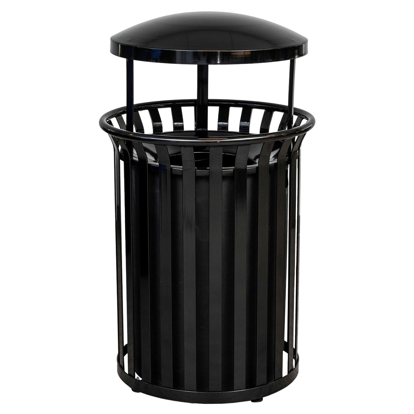 Streetscape Collection 37 - Gallon Receptacle w/ Canopy - Hercules Inc. Shop