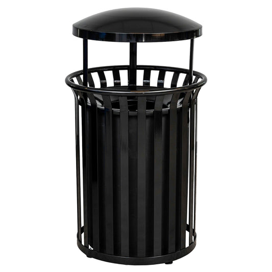 Streetscape Collection 37 - Gallon Receptacle w/ Canopy - Hercules Inc. Shop