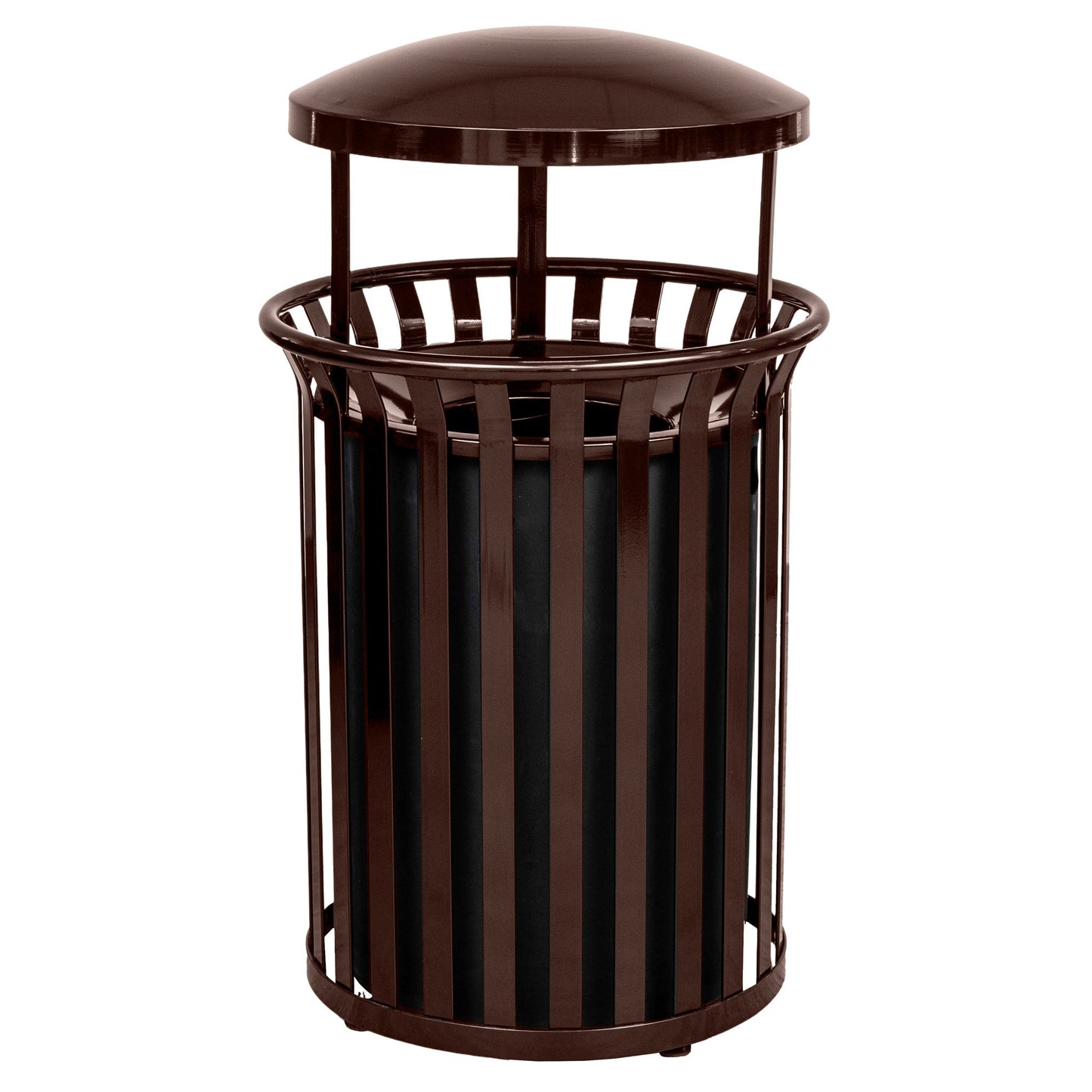Streetscape Collection 37 - Gallon Receptacle w/ Canopy - Hercules Inc. Shop