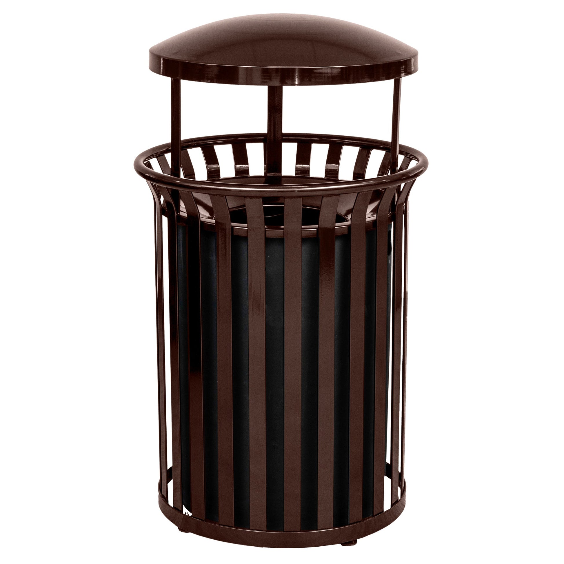 Streetscape Collection 37 - Gallon Receptacle w/ Canopy - Hercules Inc. Shop