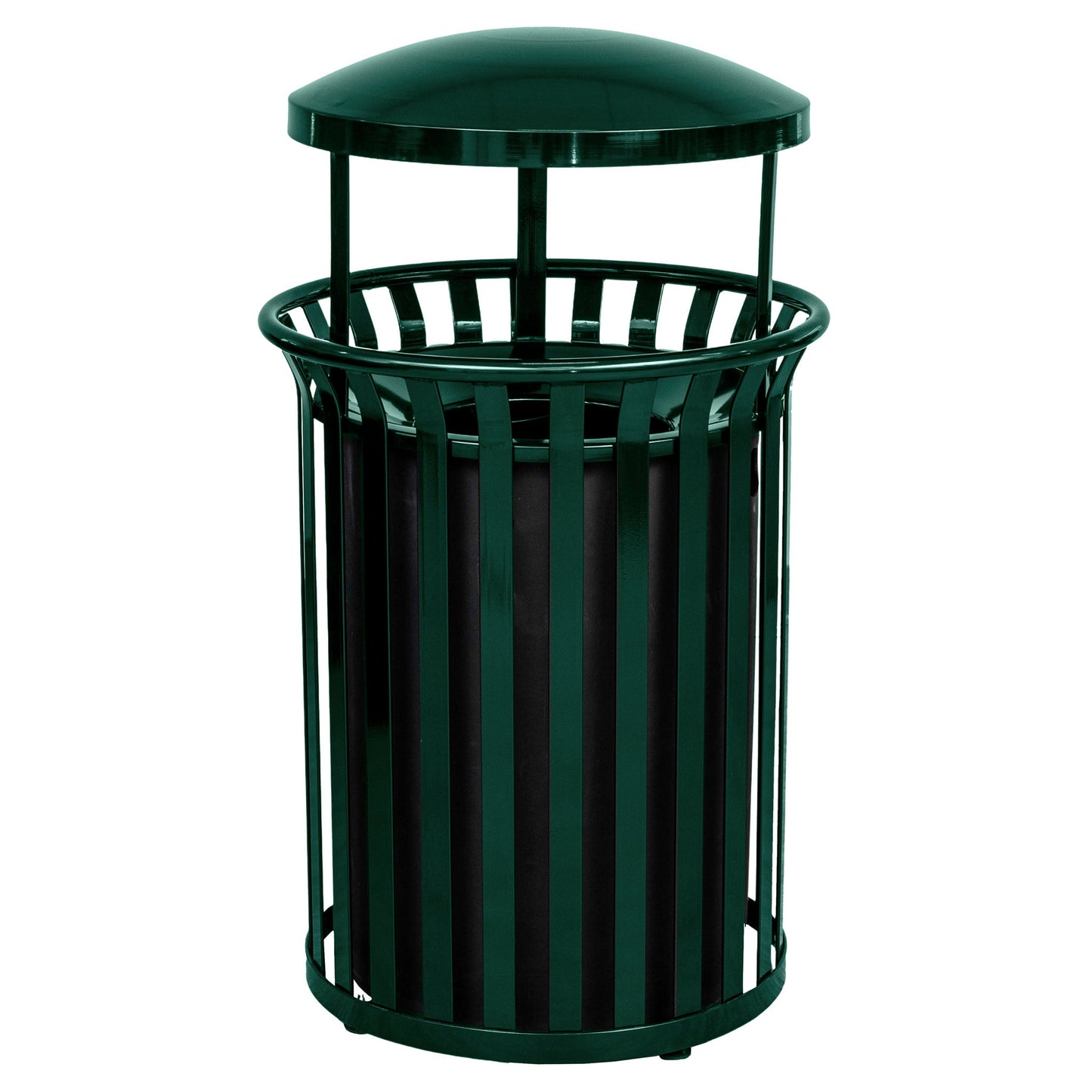 Streetscape Collection 37 - Gallon Receptacle w/ Canopy - Hercules Inc. Shop
