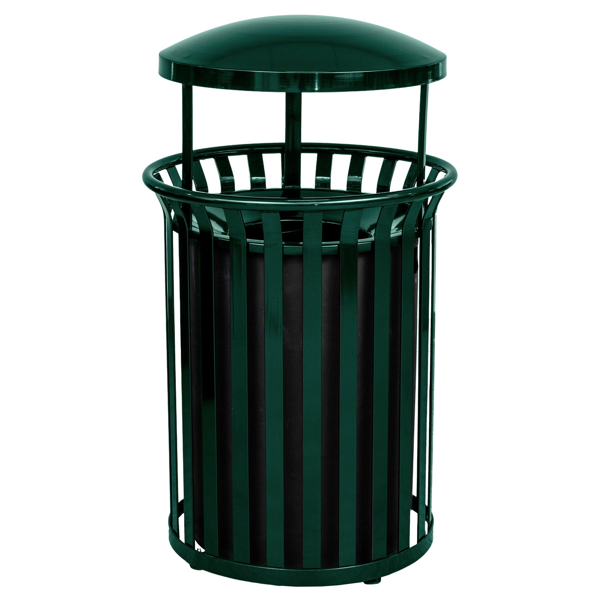 Streetscape Collection 37 - Gallon Receptacle w/ Canopy - Hercules Inc. Shop
