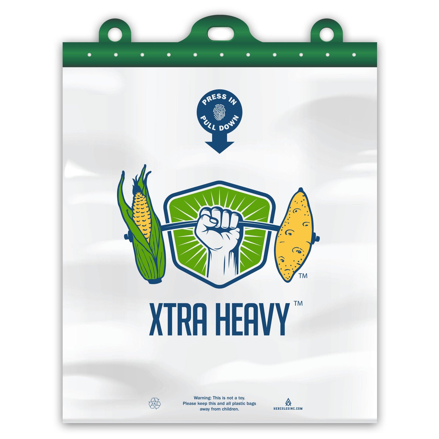 Xtra Heavy Produce Bag - 15" x 17" - LLDPE - Hercules Inc. Shop
